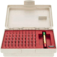 SPI - 50 Piece, 0.011-0.06 Inch Diameter Plug and Pin Gage Set - Plus 0.0002 Inch Tolerance, Class ZZ - Eagle Tool & Supply
