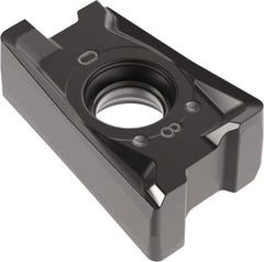 Kennametal - LNGU432 GE Grade KCPK30 Carbide Milling Insert - TiN/TiCN/Al2O3 Finish, 3/16" Thick, 0.8mm Corner Radius - Eagle Tool & Supply