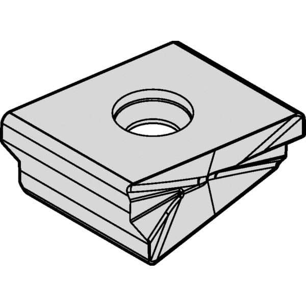 Kennametal - LNPU763 HD Grade KCPM40 Carbide Milling Insert - TiAlN/AlCrN Finish, 10mm Thick - Eagle Tool & Supply