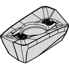 Kennametal - EP1020 HD Grade KCSM40 Carbide Milling Insert - AlTiN/TiN Finish, 9/64" Thick, 2mm Corner Radius - Eagle Tool & Supply