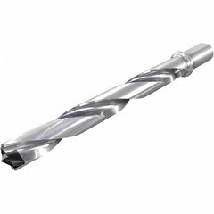 Iscar - 37 to 37.9mm, 8xD, 296mm Max Depth, 32mm Shank Diam, 296mm Flute, 398.6mm OAL, Replaceable-Tip Drill - Eagle Tool & Supply