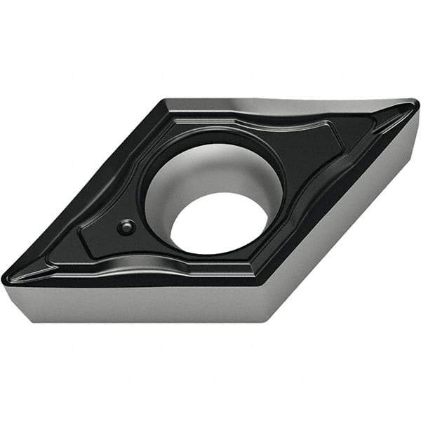 Walter - DCMT21.50.5 FM4 Grade WSM30S Carbide Turning Insert - 55° Diamond, 1/4" Inscr Circle, 3/32" Thick, 0.2mm Corner Radius - Eagle Tool & Supply