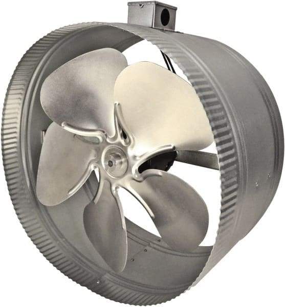 Suncourt - 14" Diam, 1.57 Amp, 120 Volt Duct Fan - 900 CFM, Single Speed - Eagle Tool & Supply