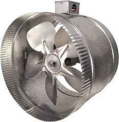 Suncourt - 10" Diam, 1.7 Amp, 120 Volt Duct Fan - 460 CFM, Double Speed - Eagle Tool & Supply