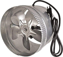 Suncourt - 10" Diam, 1.5 Amp, 120 Volt Duct Fan - 300 CFM, Single Speed - Eagle Tool & Supply