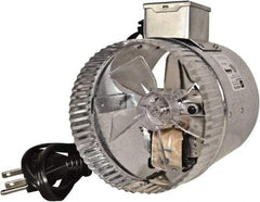 Suncourt - 5" Diam, 0.35 Amp, 120 Volt Duct Fan - 75 CFM, Single Speed - Eagle Tool & Supply