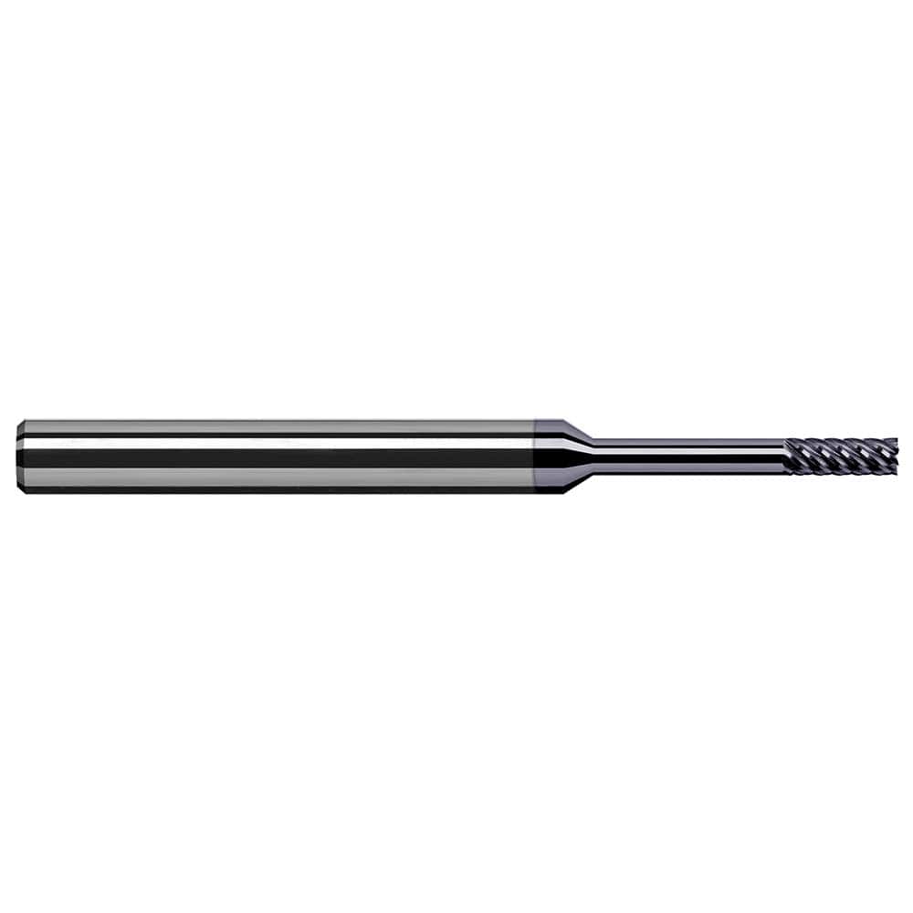 Square End Mill: 3/16'' Dia, 0.57'' LOC, 3/16'' Shank Dia, 3'' OAL, 3 Flutes, Solid Carbide Single End, AlTiN Nano Finish, 41 ° Variable Helix, RH Cut, RH Flute