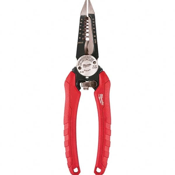 Milwaukee Tool - Wire & Cable Strippers Type: Wire Stripper/Cutter/Crimper Maximum Capacity: 18 AWG Solid, 20 AWG Stranded - Eagle Tool & Supply