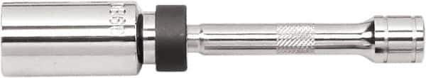 GearWrench - 5/8", 3/8" Drive, Spark Plug Hand Socket - 6 Points, 6" OAL, Alloy Steel, Chrome Finish - Eagle Tool & Supply