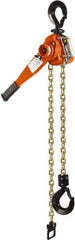 CM - 12,000 Lb Lifting Capacity, 15' Lift Height, Lever with Overload Protection Hoist - Made from Chain, 93 Lb Avg Pull to Lift Rated Load, 1 Chain - Eagle Tool & Supply