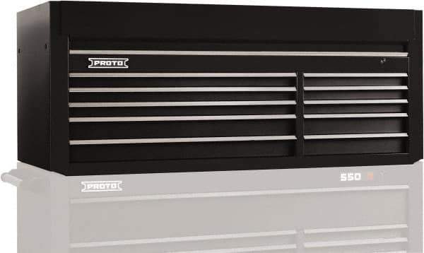 Proto - 10 Drawer Top Tool Chest - 66" Wide x 27" Deep x 27" High, Steel, Black - Eagle Tool & Supply