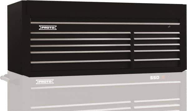 Proto - 10 Drawer Top Tool Chest - 66" Wide x 27" Deep x 27" High, Steel, Black - Eagle Tool & Supply