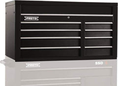 Proto - 8 Drawer Top Tool Chest - 50" Wide x 25-1/4" Deep x 27" High, Steel, Black - Eagle Tool & Supply