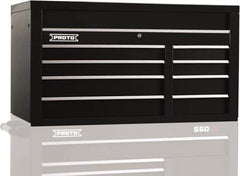 Proto - 8 Drawer Top Tool Chest - 50" Wide x 25-1/4" Deep x 27" High, Steel, Black - Eagle Tool & Supply