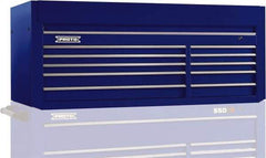 Proto - 10 Drawer Top Tool Chest - 66" Wide x 27" Deep x 27" High, Steel, Blue - Eagle Tool & Supply