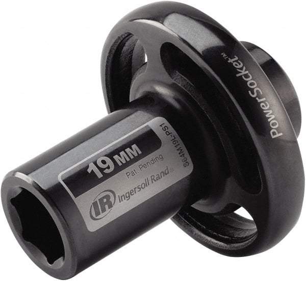 Ingersoll-Rand - 1/2" Drive 19mm Standard Impact Socket - 6 Points, 3-1/10" OAL - Eagle Tool & Supply