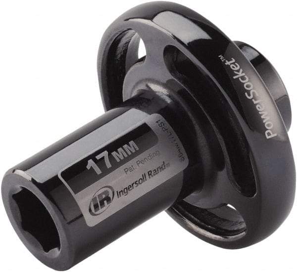 Ingersoll-Rand - 1/2" Drive 17mm Standard Impact Socket - 6 Points, 3-1/10" OAL - Eagle Tool & Supply