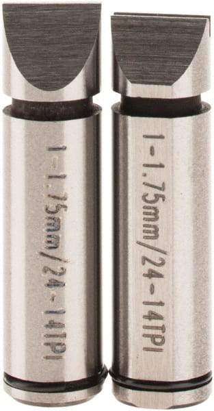 SPI - Micrometer Anvil - 1 to 1.75mm, Use with SPI Thread Micrometers - Eagle Tool & Supply
