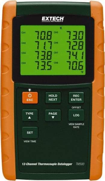 Extech - Temperature Recorders Type: Temperature Recorder Recording Time: 1 - 3600 Seconds - Eagle Tool & Supply