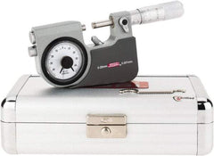 SPI - 0 to 25mm Range, 0.001mm Graduation, Mechanical Indicating Micrometer - Accurate to 0.002mm, Carbide Measuring Face - Eagle Tool & Supply