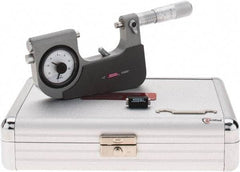 SPI - 1 to 2" Range, 0.00005" Graduation, Mechanical Indicating Micrometer - Accurate to 0.0002" Carbide Measuring Face - Eagle Tool & Supply