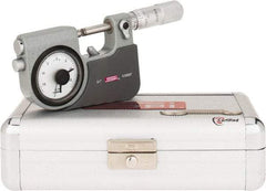 SPI - 0 to 1" Range, 0.00005" Graduation, Mechanical Indicating Micrometer - Accurate to 0.0001" Carbide Measuring Face - Eagle Tool & Supply