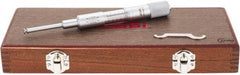 SPI - 1.6 to 26.5mm Inside Range, 0 to 25mm Outside Range, Mechanical Groove Micrometer - 0.01mm Graduation, 0.0100 Accuracy, 0.26" Measuring Disc Diam, 0.03" Disc Edge Thickness - Eagle Tool & Supply