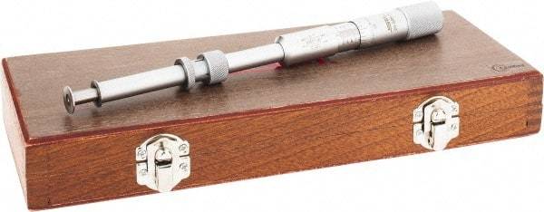 SPI - 1.05 to " Inside Range, 1 to 2" Outside Range, Mechanical Groove Micrometer - 0.001" Graduation, 0.0010" Accuracy, 0.52" Measuring Disc Diam, 0.03" Disc Edge Thickness - Eagle Tool & Supply