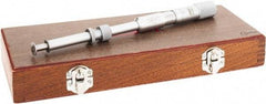SPI - 1.05 to " Inside Range, 1 to 2" Outside Range, Mechanical Groove Micrometer - 0.001" Graduation, 0.0010" Accuracy, 0.52" Measuring Disc Diam, 0.03" Disc Edge Thickness - Eagle Tool & Supply
