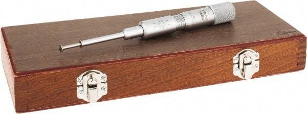 SPI - 0.06 to " Inside Range, 0 to 1" Outside Range, Mechanical Groove Micrometer - 0.001" Graduation, 0.0010" Accuracy, 0.26" Measuring Disc Diam, 0.03" Disc Edge Thickness - Eagle Tool & Supply