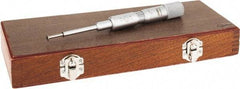 SPI - 0.06 to " Inside Range, 0 to 1" Outside Range, Mechanical Groove Micrometer - 0.001" Graduation, 0.0010" Accuracy, 0.26" Measuring Disc Diam, 0.03" Disc Edge Thickness - Eagle Tool & Supply