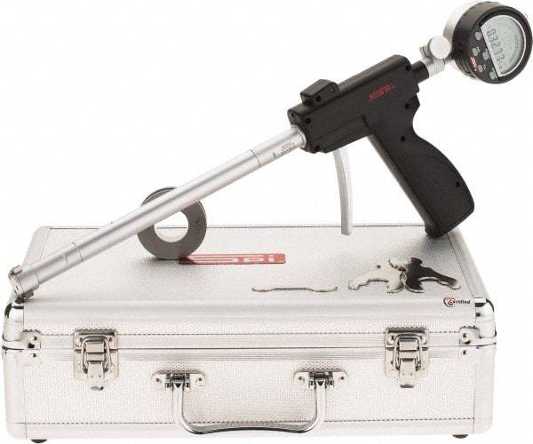 SPI - 0.8 to 1", 3.64" Deep, Pistol Grip Electronic Bore Gage - Up to 0.00016" Accuracy, 0.0001" Resolution, Includes Indicator - Eagle Tool & Supply