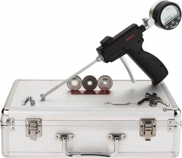 SPI - 0.275 to 1/2", 2" Deep, Pistol Grip Electronic Bore Gage Set - Up to 0.00016" Accuracy, 0.0001" Resolution, Includes Indicator - Eagle Tool & Supply
