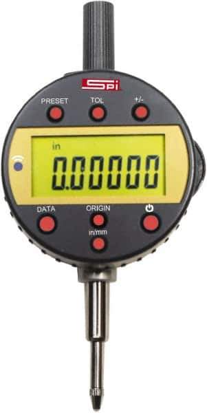 SPI - 0 to 1/2" Range, 0.00005" Graduation, Electronic Drop Inidicator - 0.00016" Accuracy - Eagle Tool & Supply