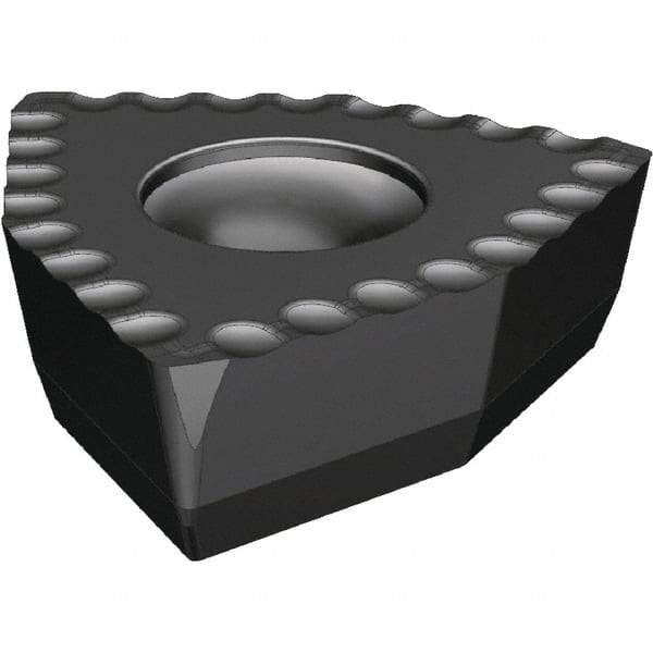 Kennametal - DFT5 DS Grade KCU25 Carbide Indexable Drill Insert - AlTiN Finish, Trigon, 8mm Inscribed Circle - Eagle Tool & Supply