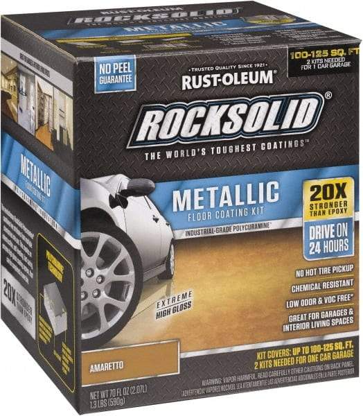 Rust-Oleum - 70 oz Gloss Amaretto Floor Coating - Low Odor - Eagle Tool & Supply
