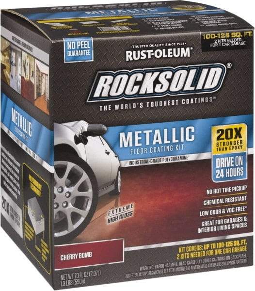 Rust-Oleum - 70 oz Gloss Cherry Floor Coating - Low Odor - Eagle Tool & Supply