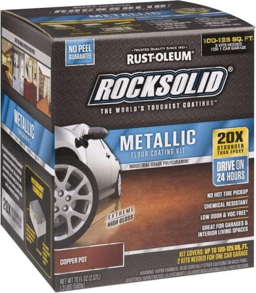 Rust-Oleum - 70 oz Gloss Copper Floor Coating - Low Odor - Eagle Tool & Supply