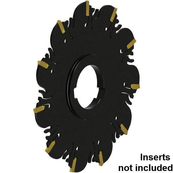 Kennametal - Arbor Connection, 1/16" Cutting Width, 38.2mm Depth of Cut, 125mm Cutter Diam, 32.01mm Hole Diam, 11 Tooth Indexable Slotting Cutter - 32.01mm Shank Diam, FDA Toolholder, XCP16... Insert, Neutral Cutting Direction - Eagle Tool & Supply