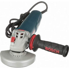 Bosch - 5" Wheel Diam, 11,500 RPM, Corded Angle & Disc Grinder - 5/8-11 Spindle, 120 Volts, 13 Amps - Eagle Tool & Supply