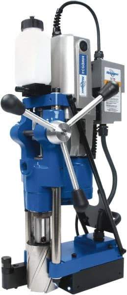 Hougen - 3/4" Chuck, 4" Travel, Portable Magnetic Drill Press - 70, 120, 200 & 332 RPM, 13 Amps, 1553 Watts, 115 Volts, 2' Cord Length - Eagle Tool & Supply