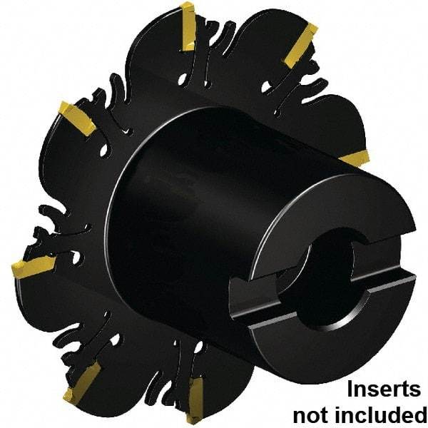 Kennametal - Shell Mount Connection, 0.165" Cutting Width, 26.7mm Depth of Cut, 125mm Cutter Diam, 32mm Hole Diam, 7 Tooth Indexable Slotting Cutter - 32mm Shank Diam, FDA Toolholder, XCP42... Insert, Right Hand Cutting Direction - Eagle Tool & Supply