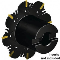 Kennametal - Shell Mount Connection, 0.165" Cutting Width, 26.7mm Depth of Cut, 125mm Cutter Diam, 32mm Hole Diam, 7 Tooth Indexable Slotting Cutter - 32mm Shank Diam, FDA Toolholder, XCP42... Insert, Right Hand Cutting Direction - Eagle Tool & Supply