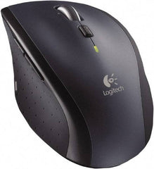 Logitech - Black Wireless Mouse - Use with Mac OS X 10.4 & Later,Windows XP, Vista, 7, 8 - Eagle Tool & Supply