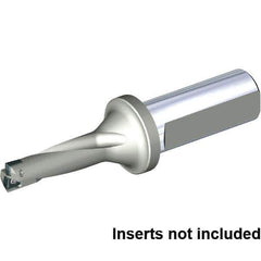 Kennametal - 42mm Max Drill Depth, 3xD, 14mm Diam, Indexable Insert Drill - 2 Inserts, 20mm Shank Diam, Straight Shank - Eagle Tool & Supply