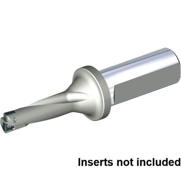 Kennametal - 51mm Max Drill Depth, 3xD, 17mm Diam, Indexable Insert Drill - 2 Inserts, 20mm Shank Diam, Straight Shank - Eagle Tool & Supply