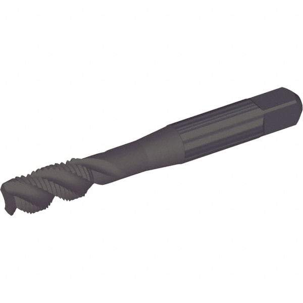 Kennametal - 5/16-24 3 Flute Bottoming Spiral Flute Tap - Cobalt, Oxide Finish, 68.8mm OAL, Right Hand Flute, Right Hand Thread, H5 - Exact Industrial Supply
