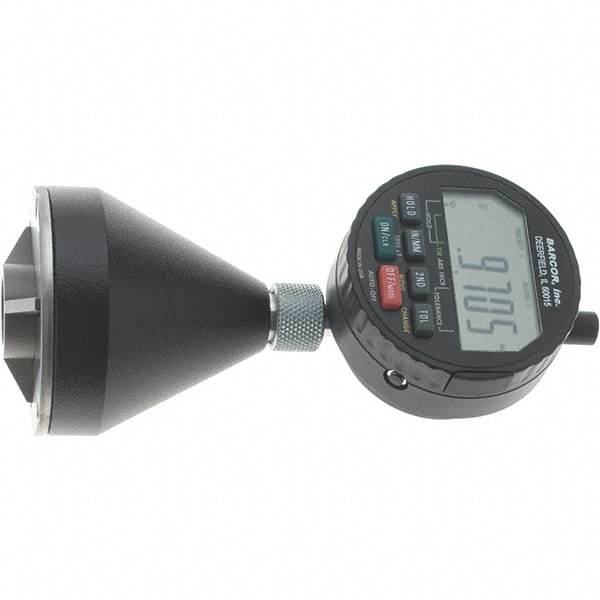 SPI - 1 to 2", 90 to 127° Included Angle, Digital Chamfer Gage - Hardened Tool Steel (Plunger), 3 Blade Plunger, 0.0002" Accuracy, 0.0001" Graduation - Eagle Tool & Supply