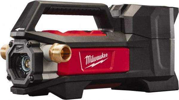 Milwaukee Tool - 1/4 hp, 18 Amp Rating, 18 Volts, Full-On Operation, Nonsubmersible Pump - Plastic Housing - Eagle Tool & Supply