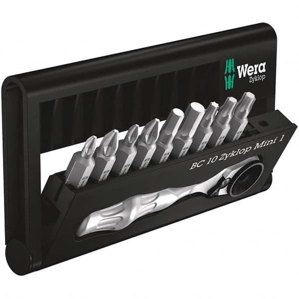 Wera - Screwdriver Bit Sets Type: Insert Bit Set Drive Size: 1/4 (Inch) - Eagle Tool & Supply